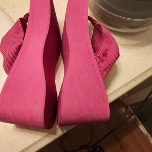 Platform Pink Flip Flops